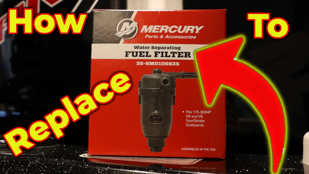 How To Replace a Mercury Pro XS 250 4 Stroke Fuel Filter/Water Separator