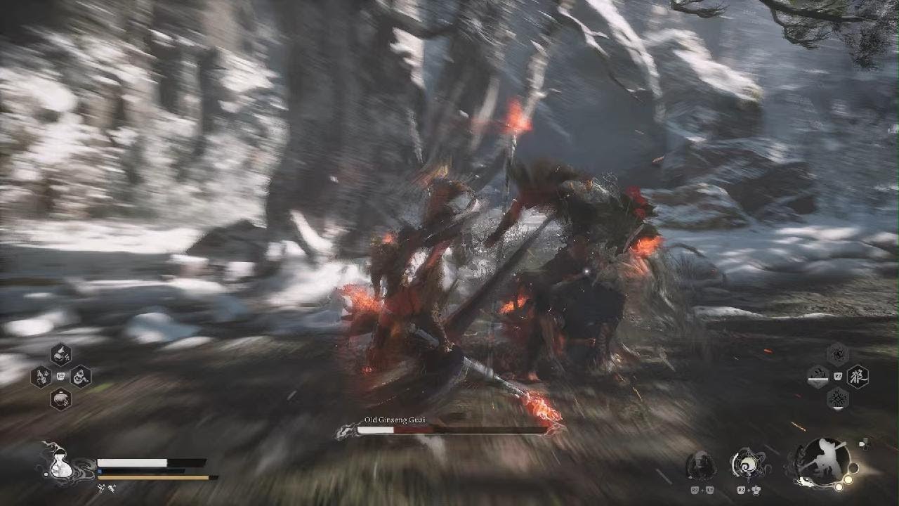 Black Myth: Wukong Ch. 3.7 Old-Ginseng Guai, Green Capped Martialist Boss Fights