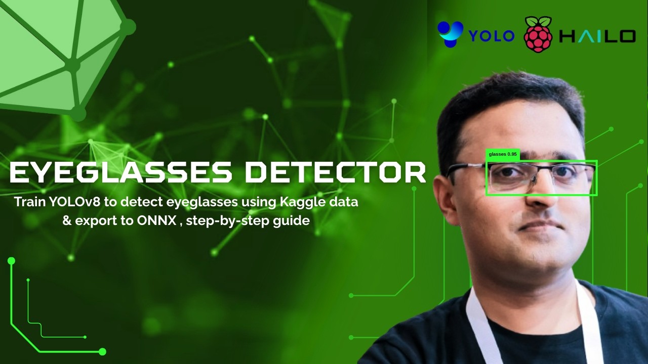 Train a Custom YOLOv8 Eyeglasses Detector on Kaggle Data + Export to ONNX
