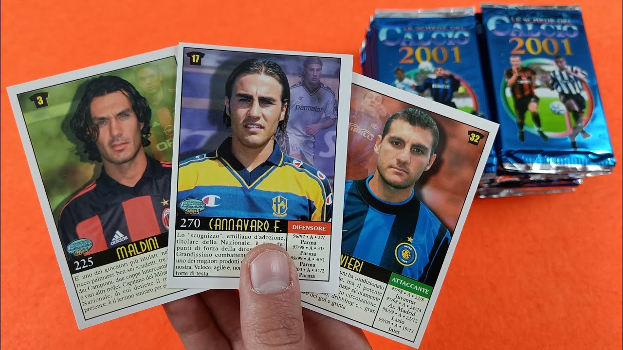 MALDINI e CANNAVARO!! CARTE ASSURDE nelle BUSTINE del 2001🔥