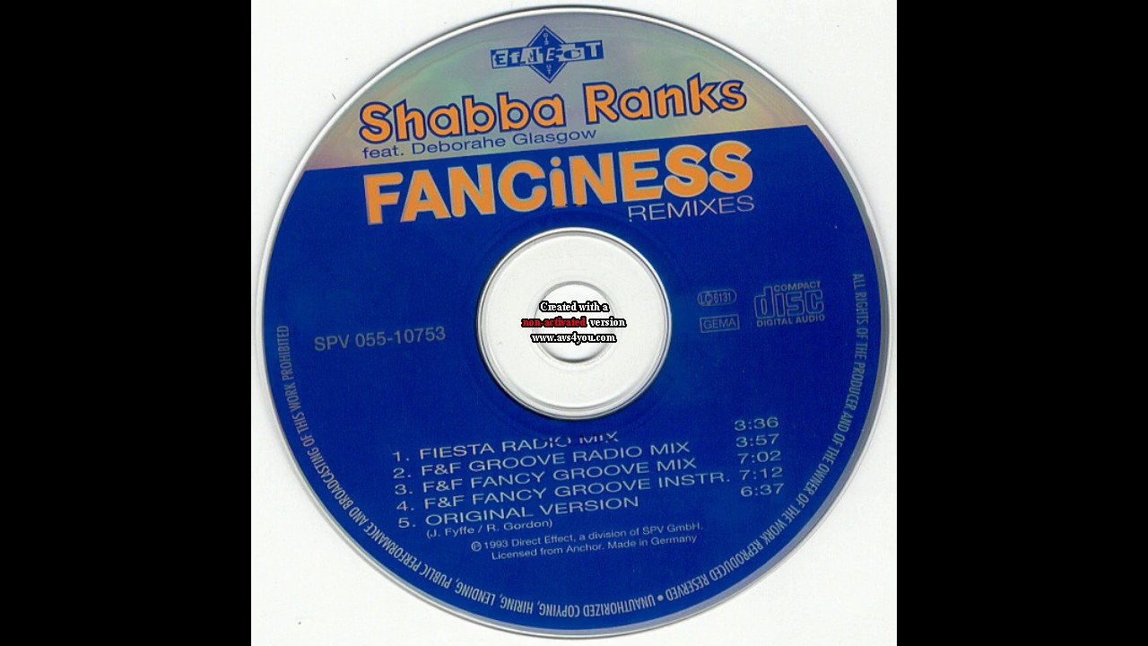 Shabba Ranks ft  Lady G / Fanciness -- Fiesta Radio Mix--
