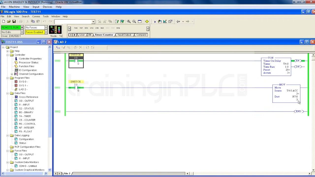 Move (MOV) Instruction in Allen-Bradley RSLogix 500 | Complete PLC Tutorial | EDWartens Automation