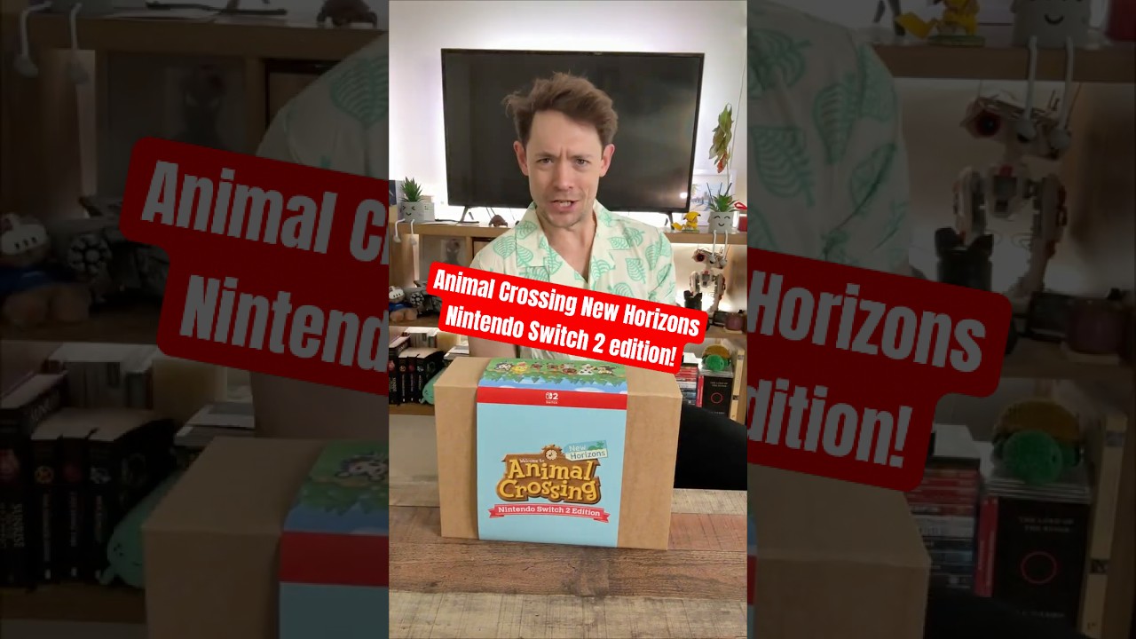 I can&rsquo;t believe Nintendo sent this&hellip; 🥹🎮 | Animal Crossing Nintendo Switch 2 Edition Unboxing!