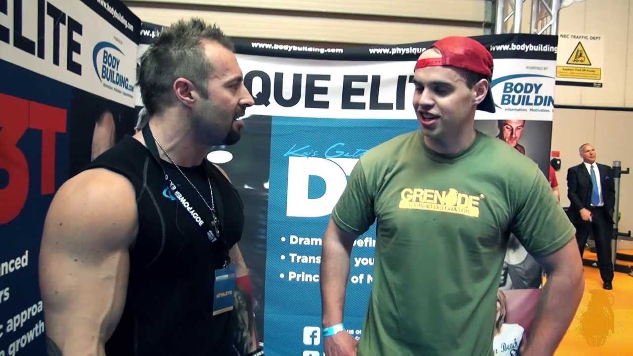 Kris Gethin DTP arms at BodyPower