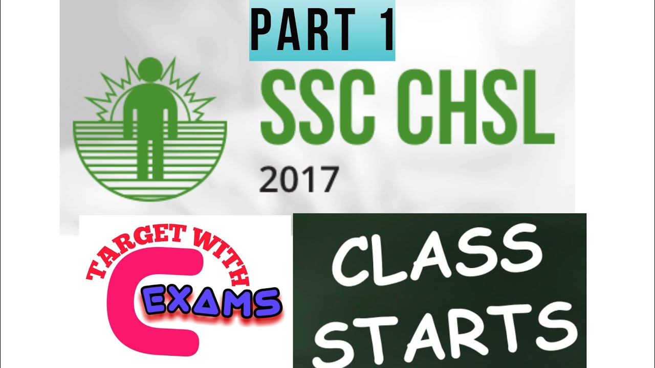 ssc chsl  2017 part 1