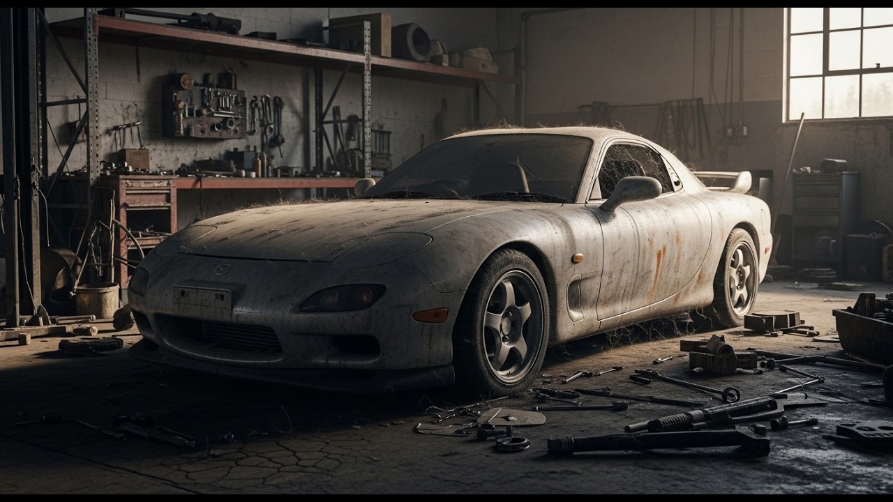 Abandoned 1995 Mazda RX-7 FD3S FULL Restoration — Satisfying Rotary Rebuild ASMR