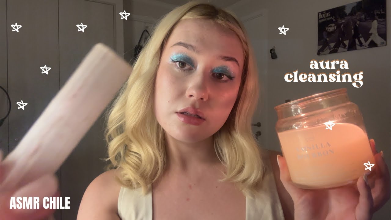 ASMR LIMPIEZA ENERGÉTICA 🤍✨ AURA RENOVADA (tapping- visual-brushing y susurros)