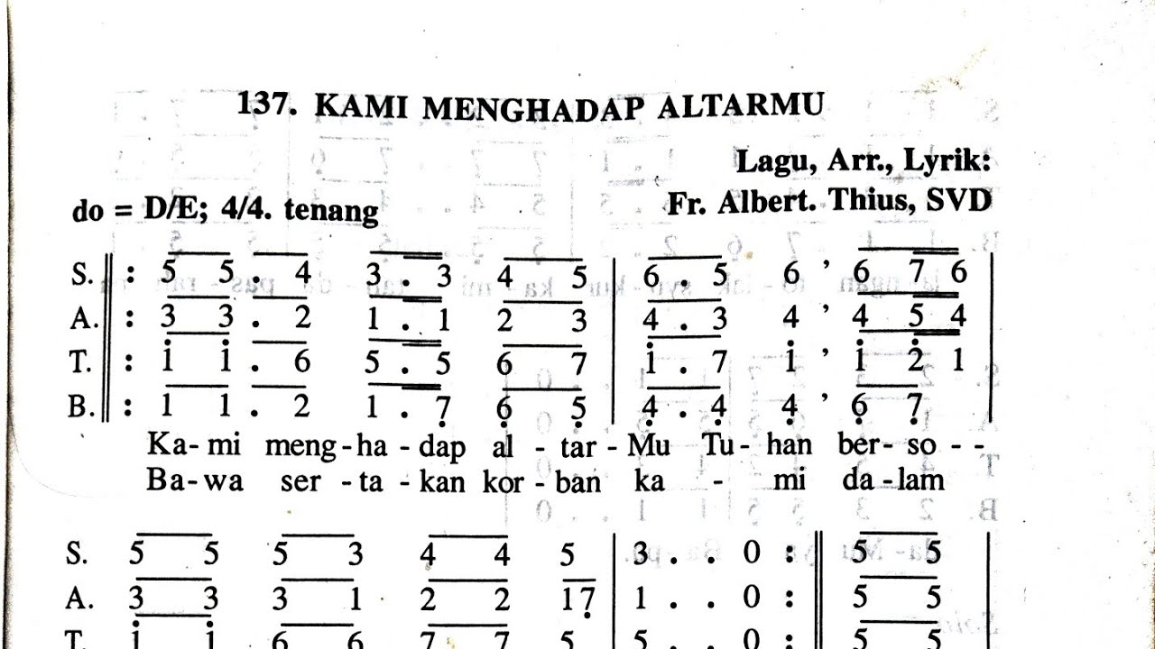 KAMI MENGHADAP ALTARMU TUHAN || Lagu Persembahan Katolik || Lagu Misa Persembahan