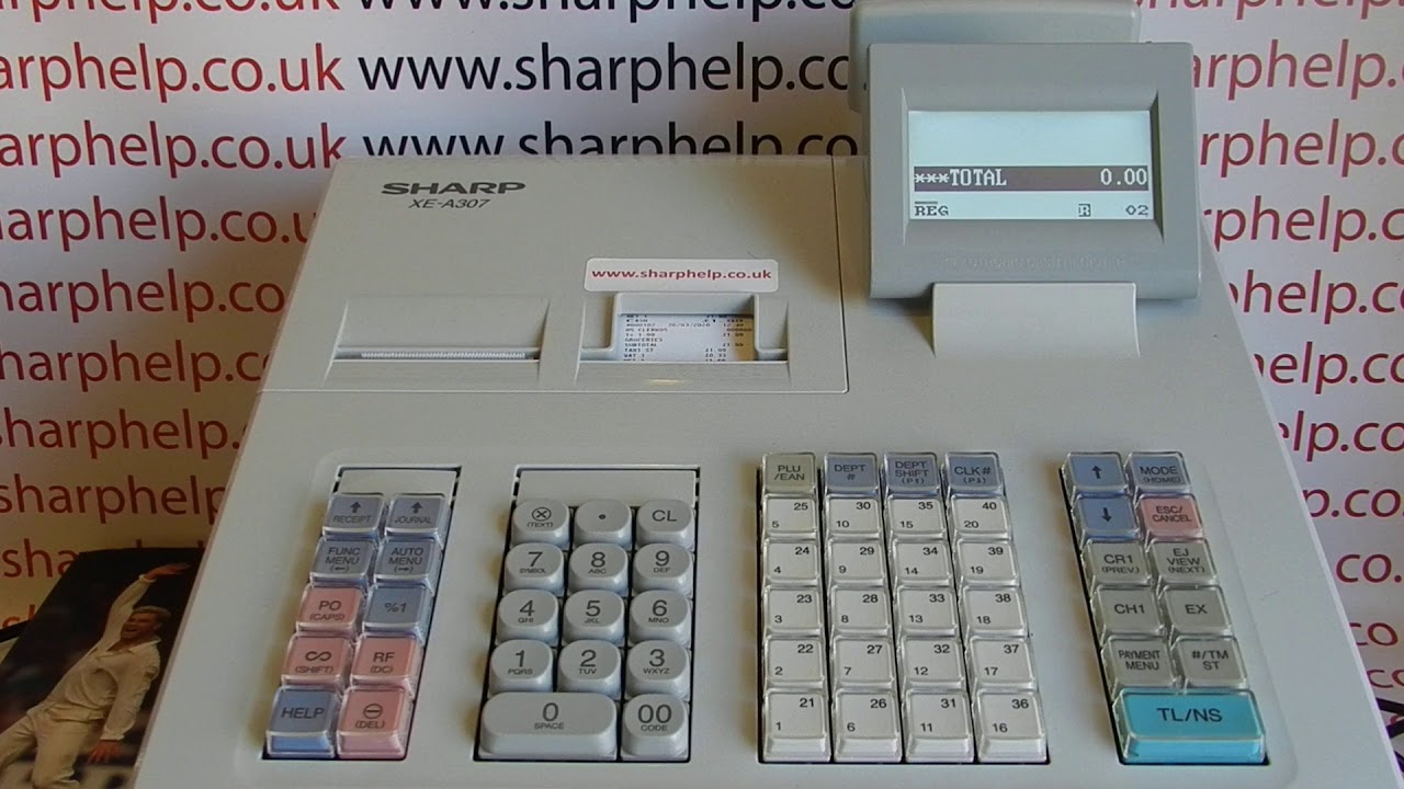 How To Log A Cashier Out Of The Sharp XE-A307 / XE-A407 / XE-A507 Cash Register