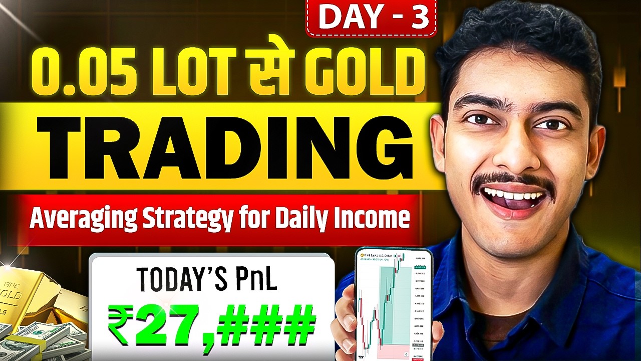 Gold Trading Live Today | Best Trading Strategy For Beginners - Averaging Strategy (Day 3)
