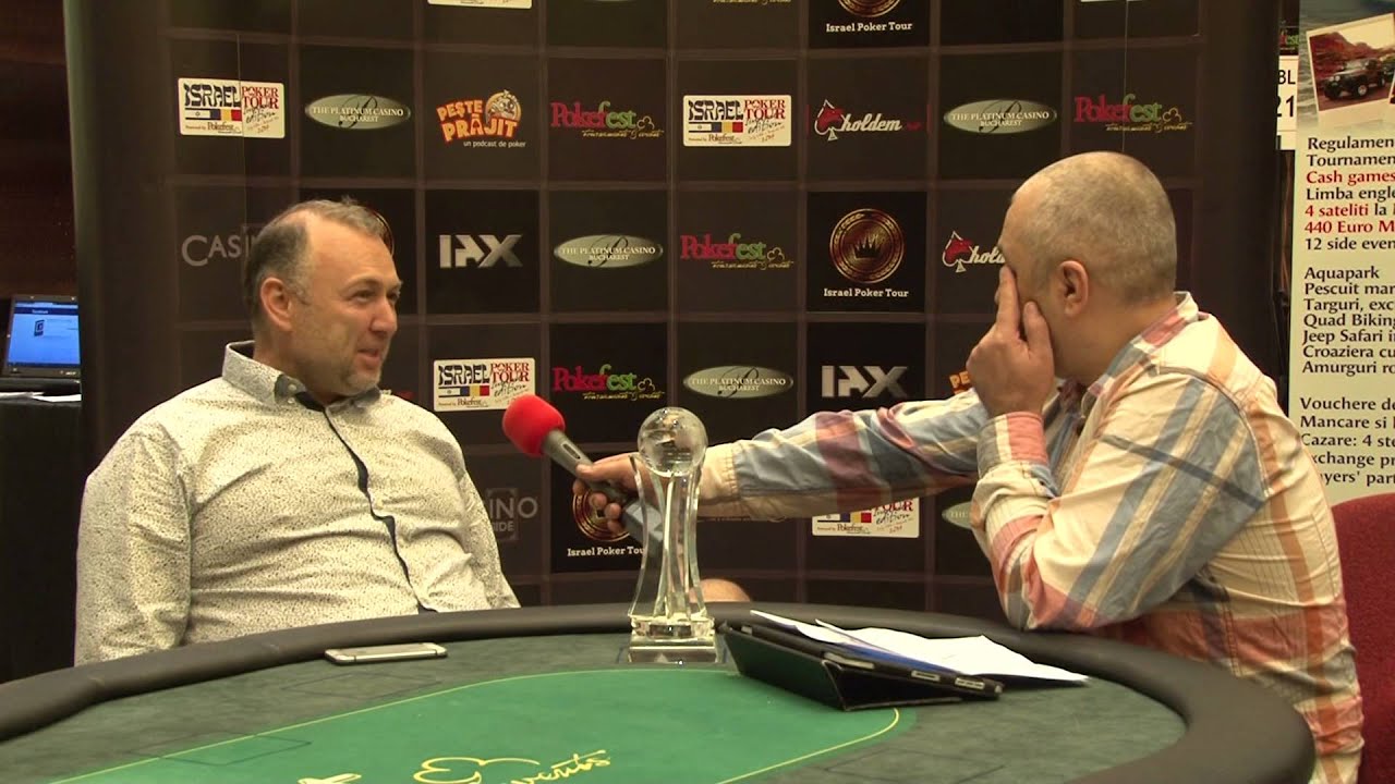 Catalin Leahu - Interviu masa finala PokerFest Israel Summer Edition