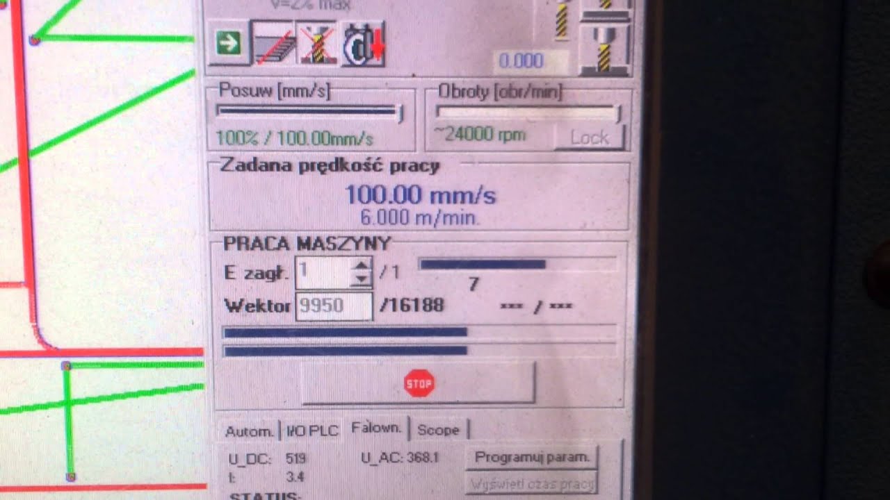 Erplast - cięcie ALU#1,5mm, pos&oacute;w 100mm/s