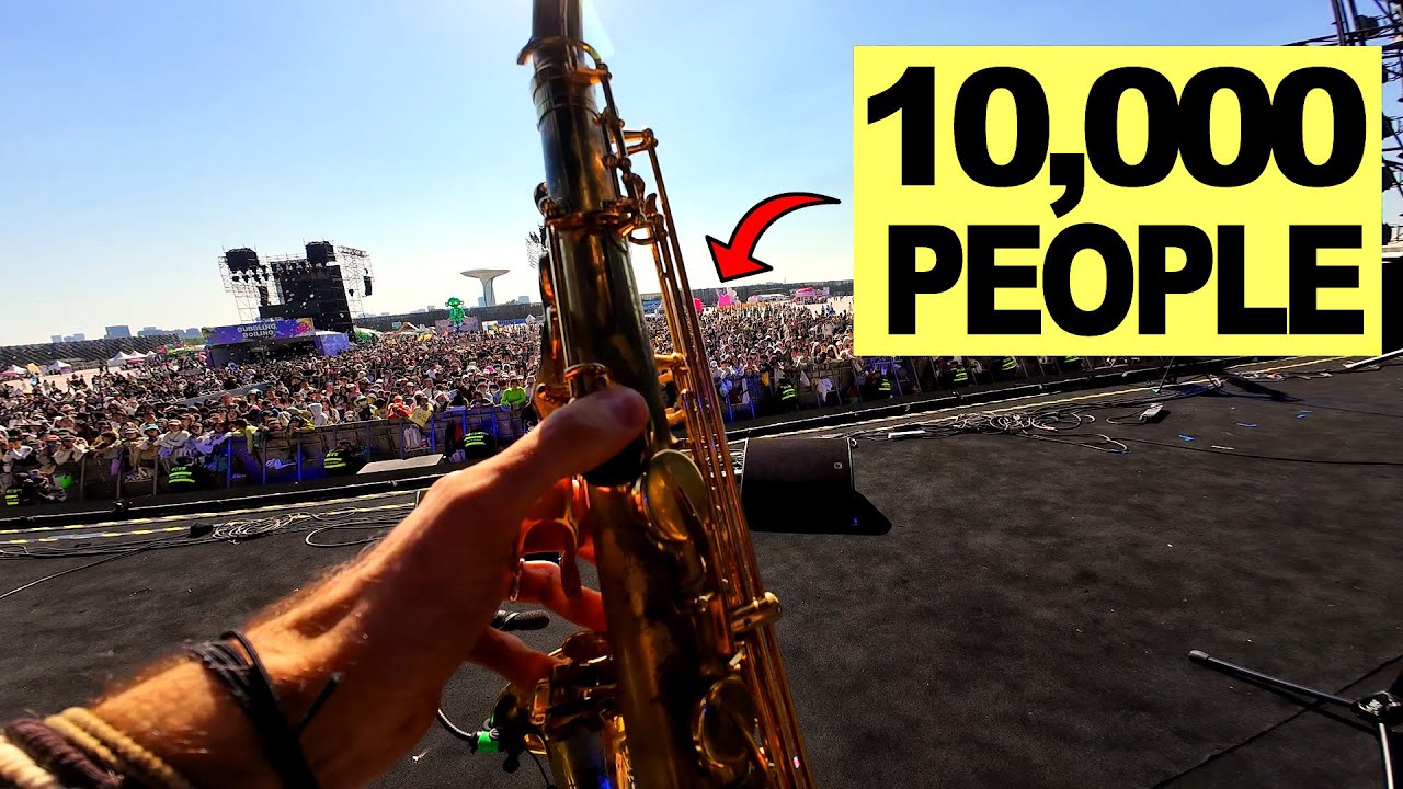 POV: You're a Saxophonist at a MASSIVE Festival - Milo Lombardi & Fifi Rong live
