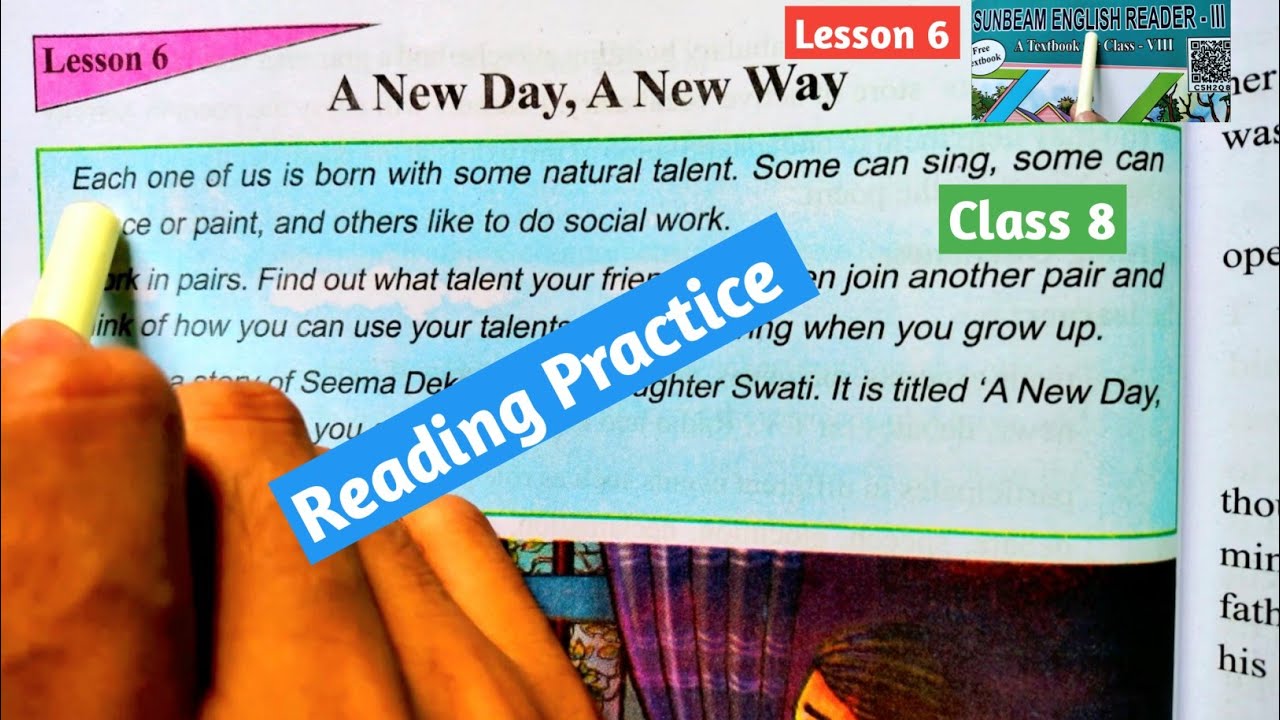 A New Day ,A New Way - Lesson 6 - English Reading Practice - Class 8 Textbook Sunbeam-3