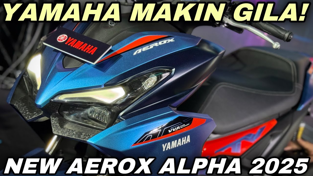 YAMAHA MAKIN GILA‼️NEW AEROX ALHPA 2025 ABS CYBER CITY