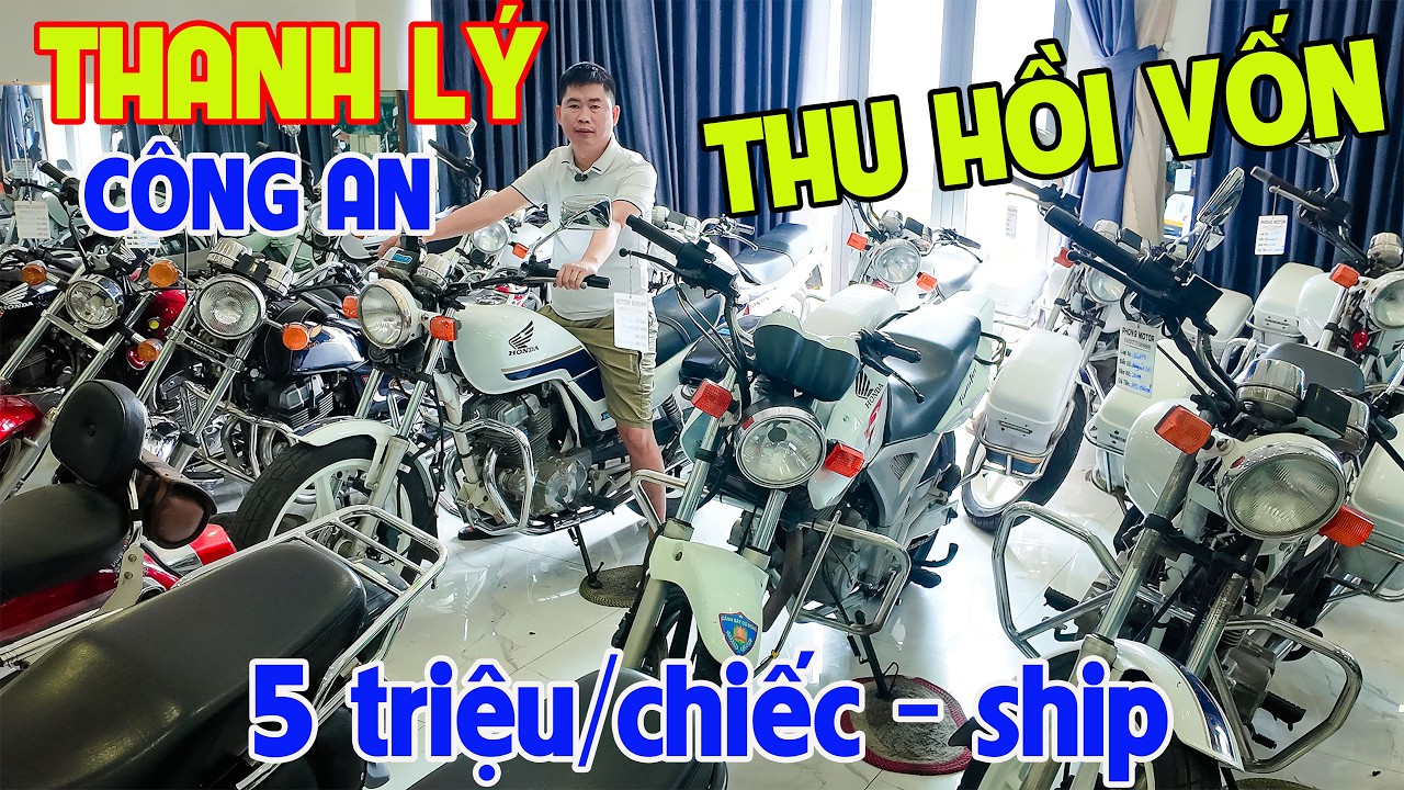 THANH L&Yacute; C&Ocirc;NG AN CB250R XSR 155 REBEL 250 USA LA250 R15V3 GD110 FZ150 SỐC 5 TRIỆU XE M&Aacute;Y GI&Aacute; RẺ
