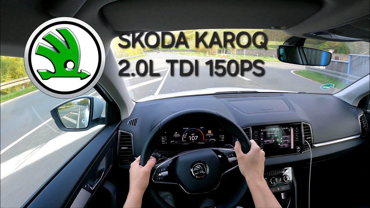 2024 Skoda Karoq 2.0 TDI 4x4 DSG POV TEST DRIVE | acceleration 0-100 Autobahn | 4K