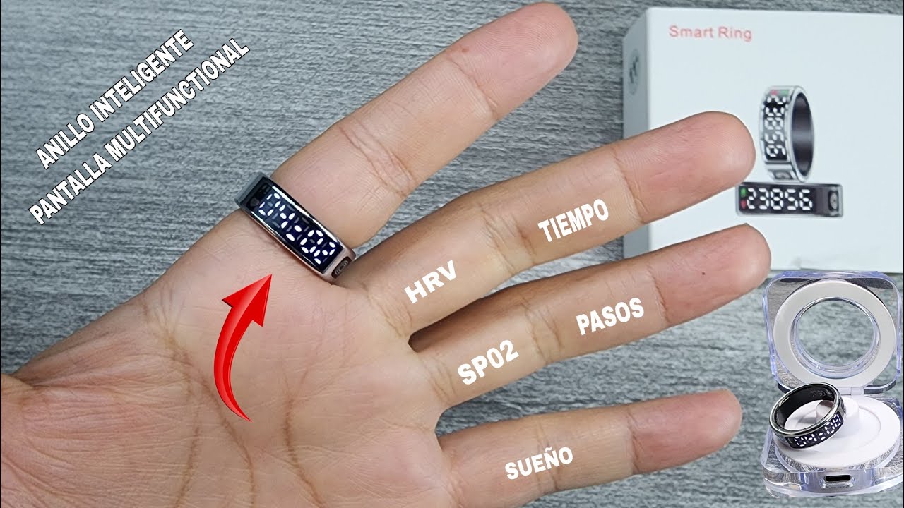 ANILLO INTELIGENTE CON PANTALLA MULTIFUNCIONES (despues de uso)