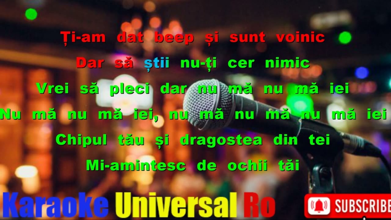 O-Zone Dragostea Din Tei Karaoke Universal Ro