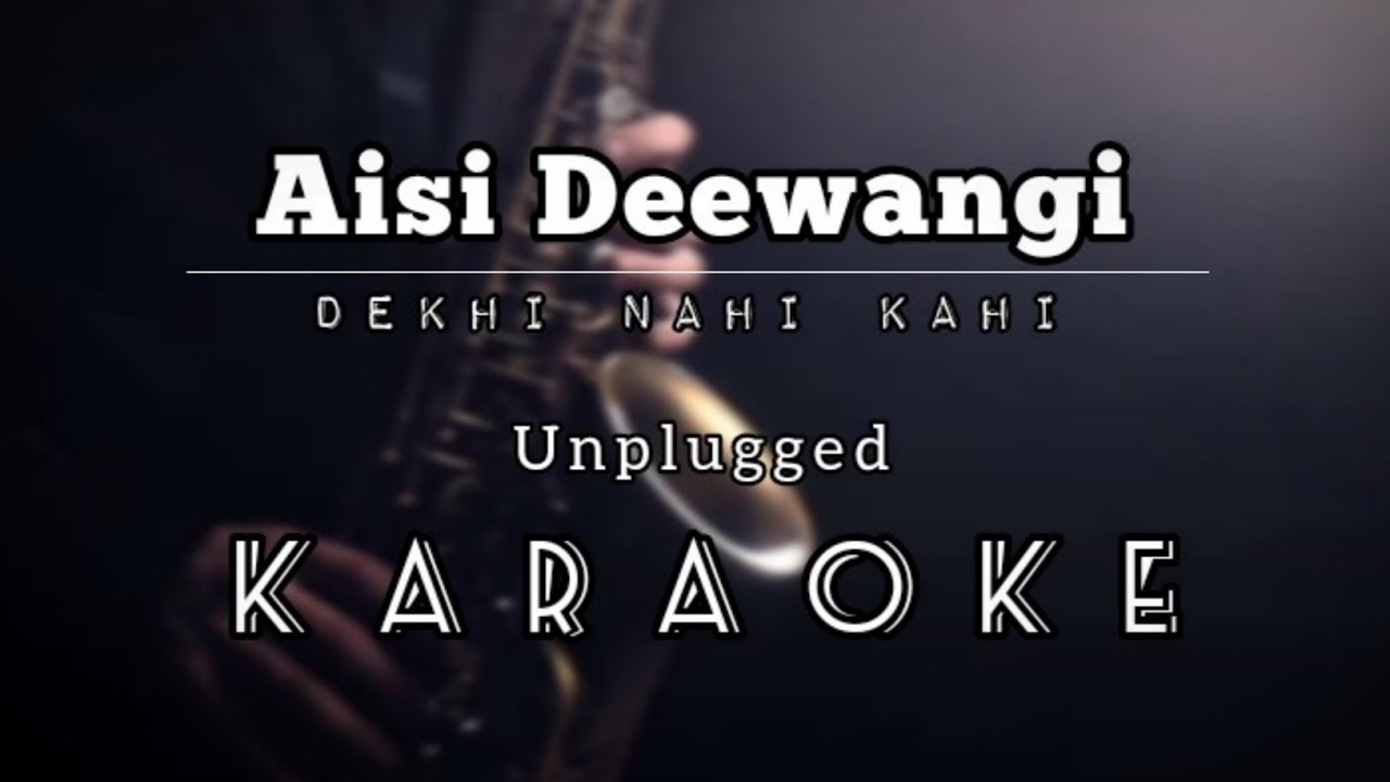 Aisi Deewangi Unplugged Karaoke | Alka & Vinod | Short karaoke songh with lyrics | RRK Music Creator
