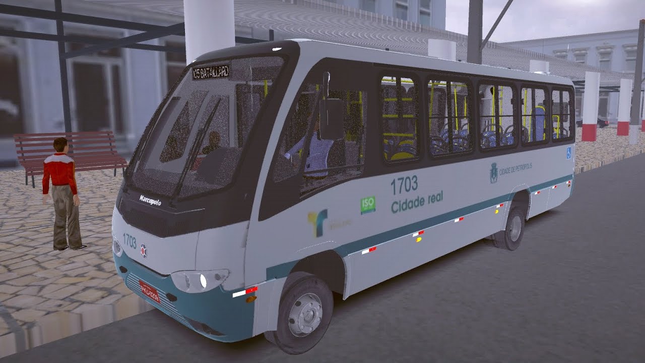 (PBS) A LINHA DE HOJE FOI EMBAIXO DE CHUVA EM PETRÓPOLIS! MICRO MARCOPOLO SENIOR MB LO-915!