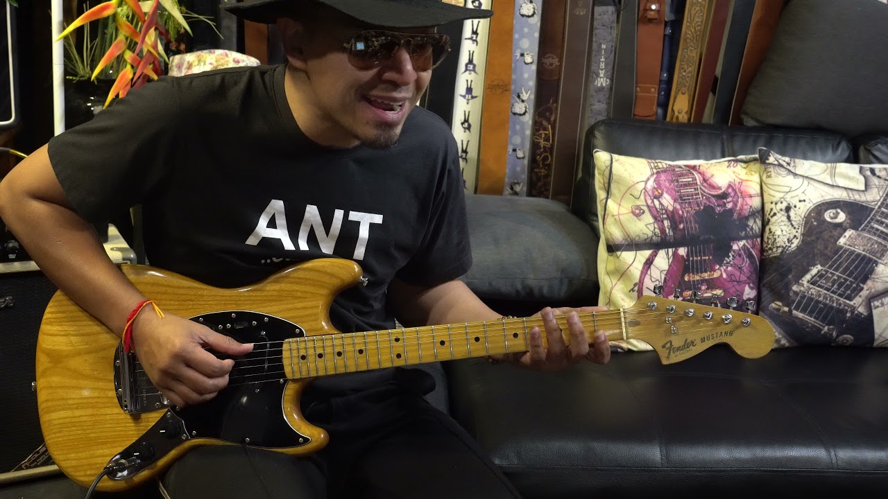 1978 Fender Mustang, Natural Finish.