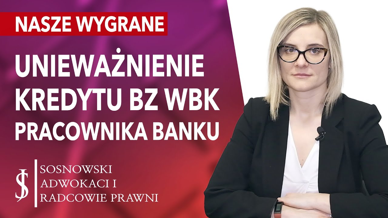 Unieważnienie kredytu we frankach BZ WBK (Santander Bank). Kredyt złotowy PRZEWALUTOWANY na frankowy