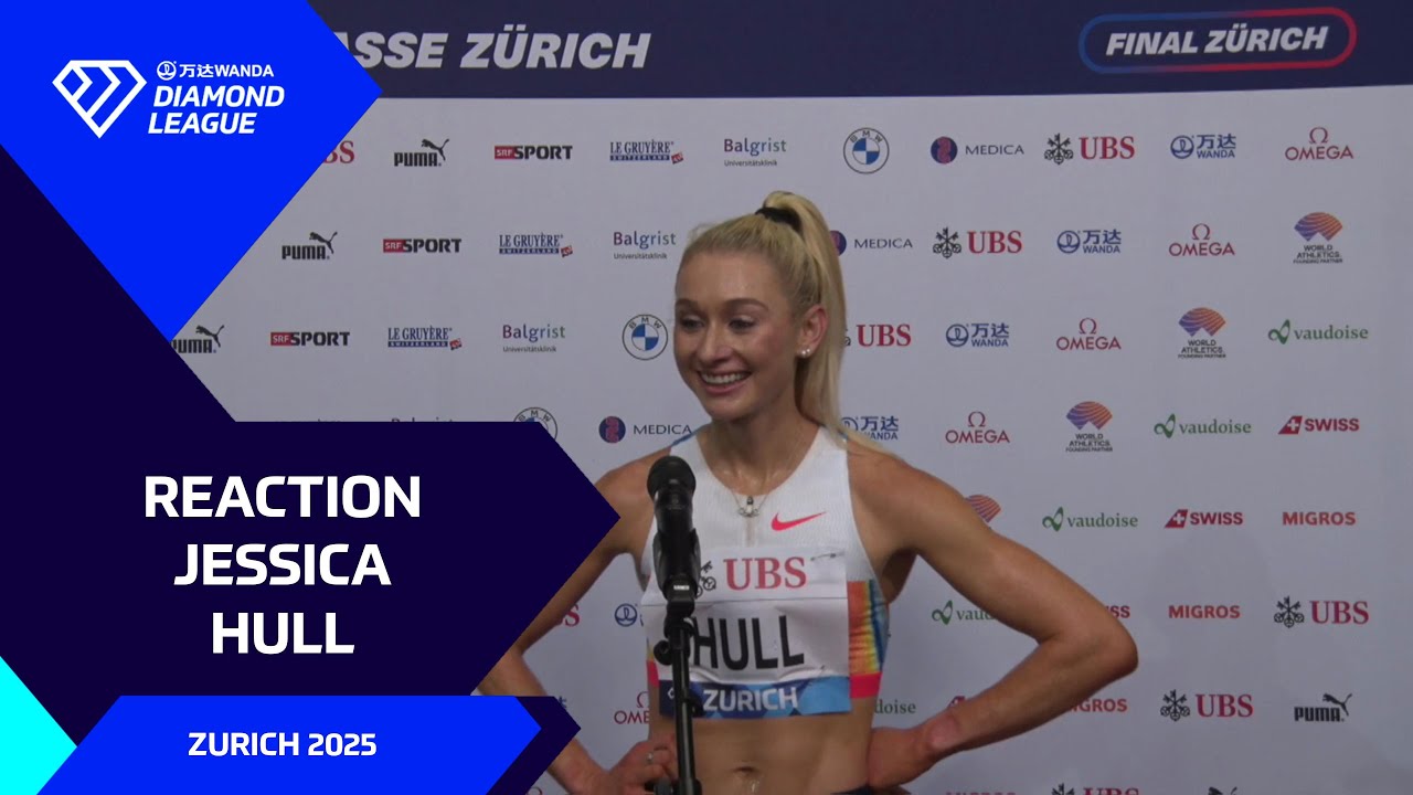 "I lost my legs a bit" - Jessica Hull on narrow defeat in Zurich final - Wanda Diamond League 2025