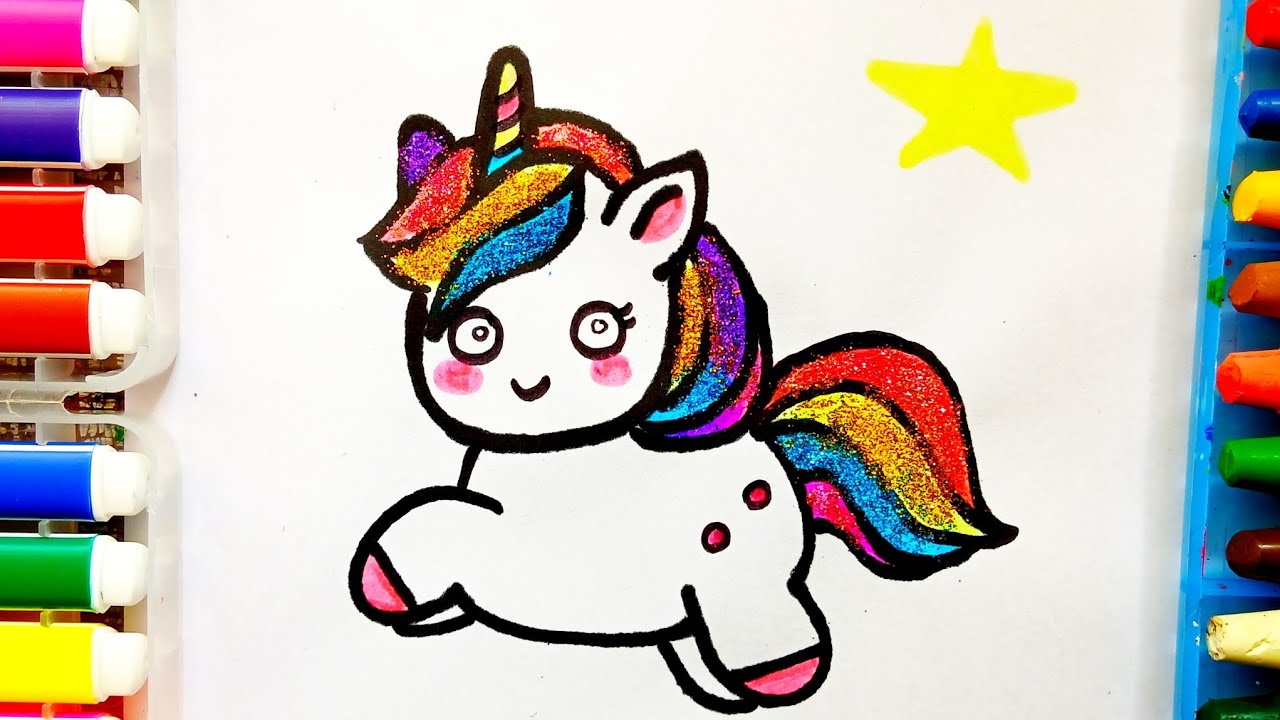 How to Draw a Unicorn Step by Step | Easy Drawing and Coloring for Kids