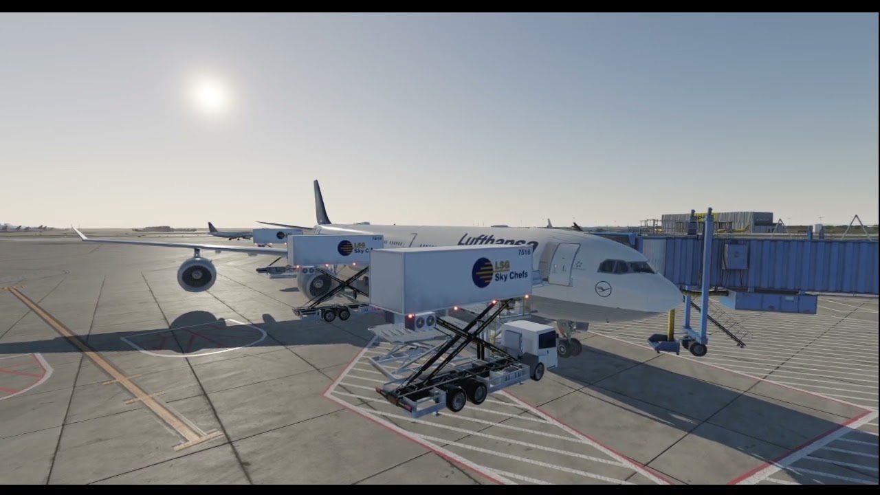 Lufthansa A340-600 DLH443 preparing for its flight from Detroit to Frankfurt!