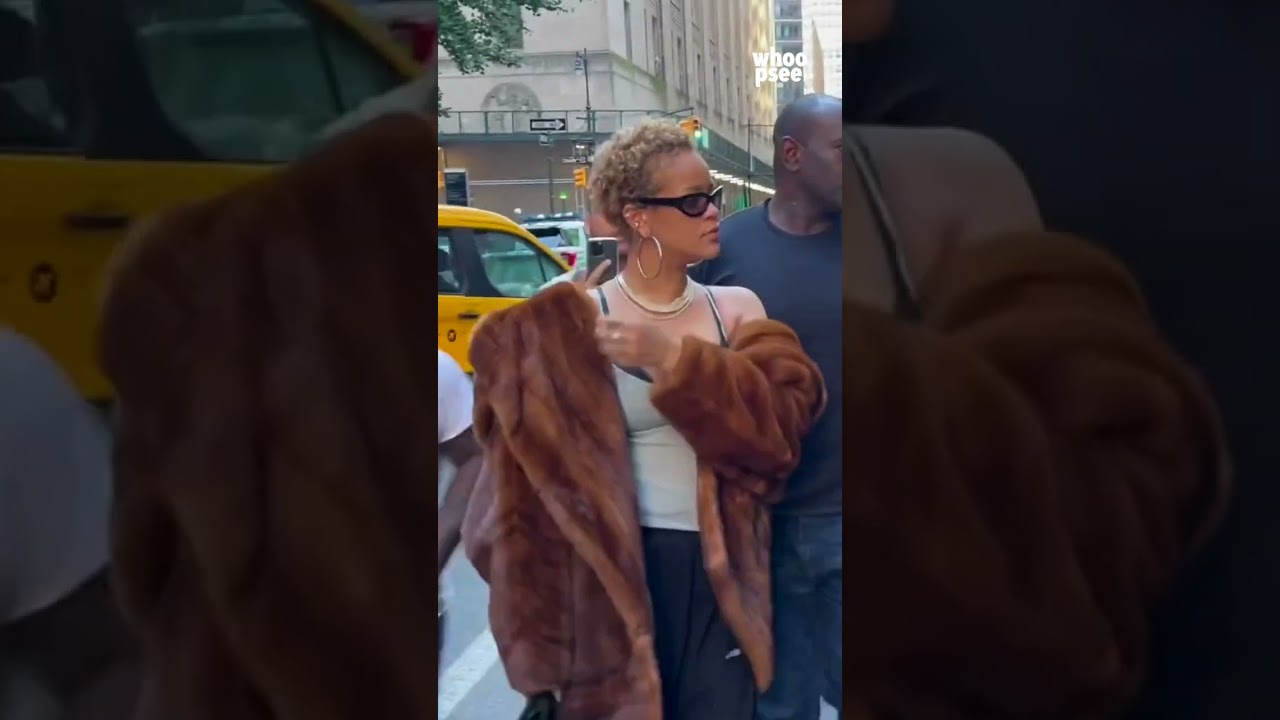 #Rihanna sfoggia i suoi capelli naturali a #NewYork