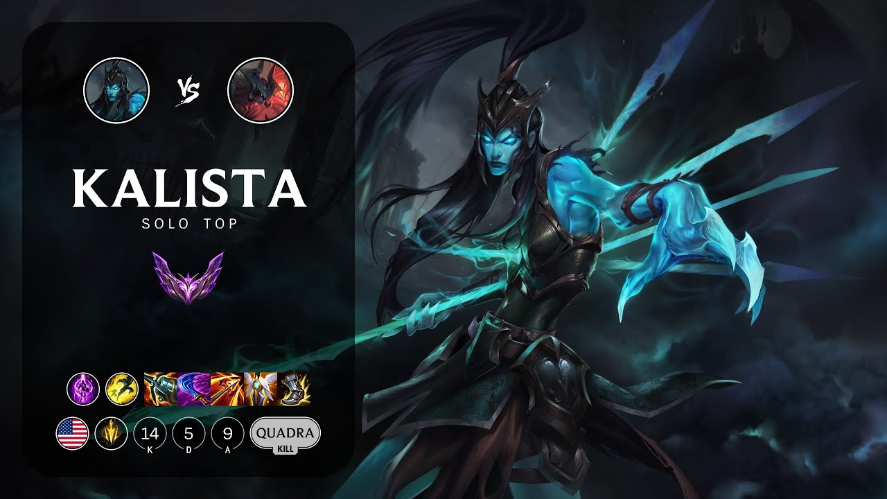 Kalista Top vs Aatrox - NA Master Patch 13.4