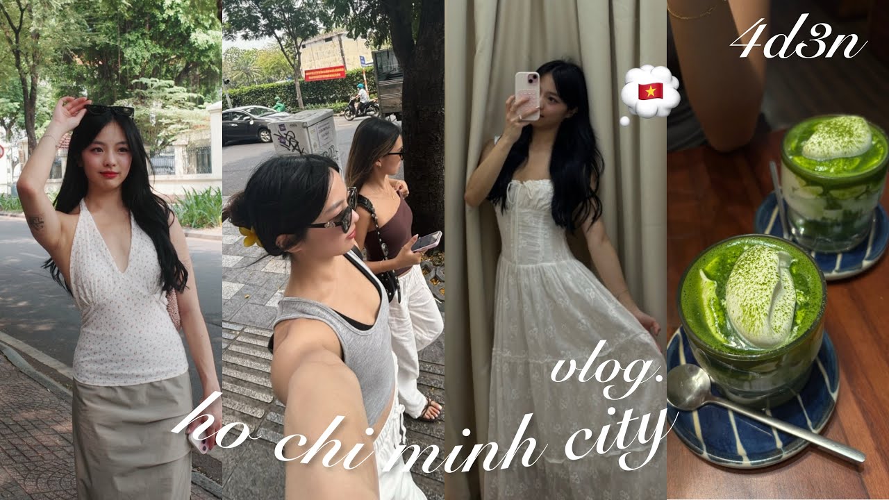 VIETNAM vlog | 4D3N in hcm 🇻🇳 girls trip - shopping 🛍️, cafes 🍵, getting hair extensions 🧖🏻‍♀️ etc!