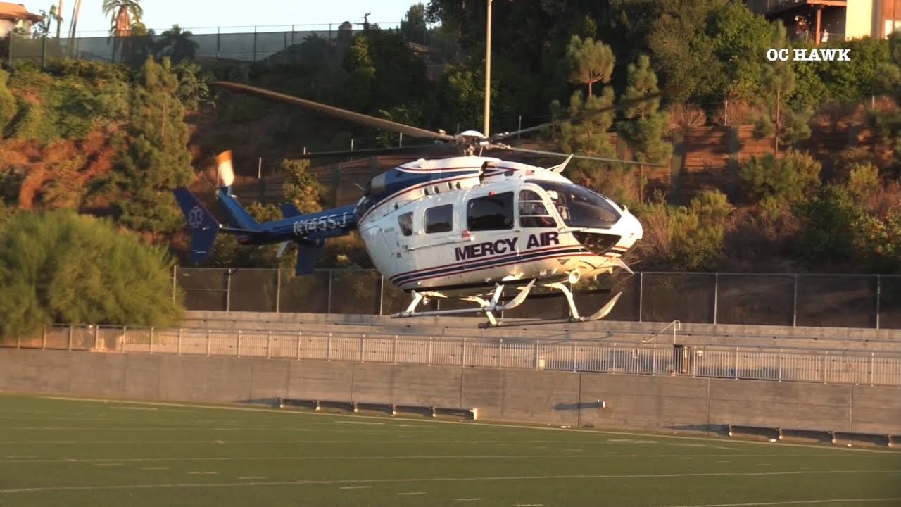 Fullerton bicyclist Mercy Air transport