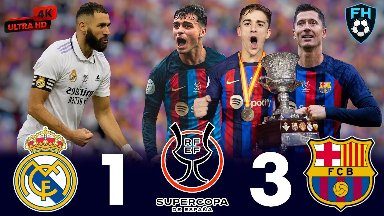 FCB makes history & crushes Madrid in Spanish Super Cup final 😱 ● Barcelona (3-1) Real Madrid &brvbar; 4K 🎬