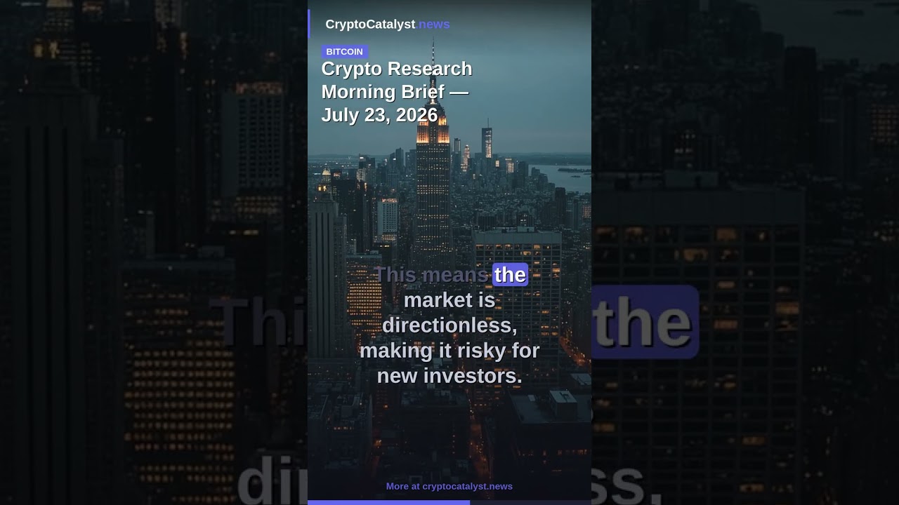 Crypto Research Morning Brief &mdash; July 23, 2026 #Shorts