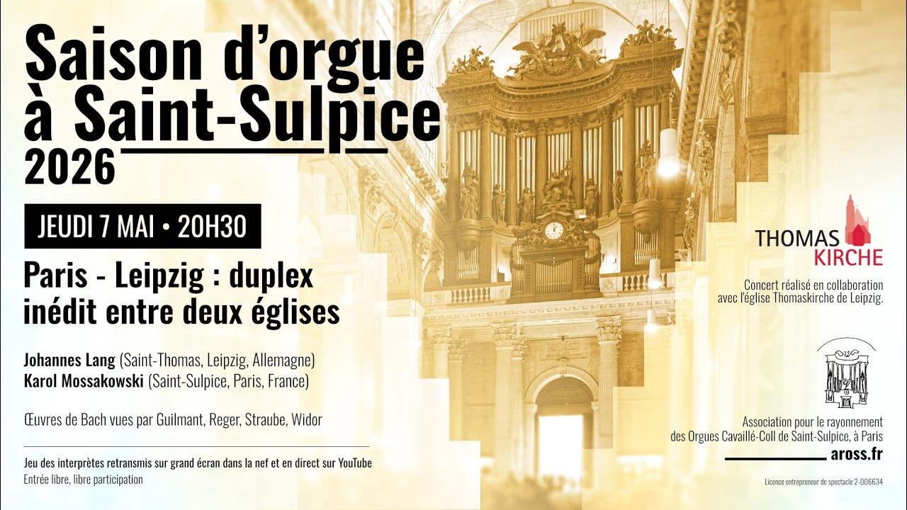 Bach Duplex between St-Thomas (Leipzig) and St-Sulpice (Paris)
