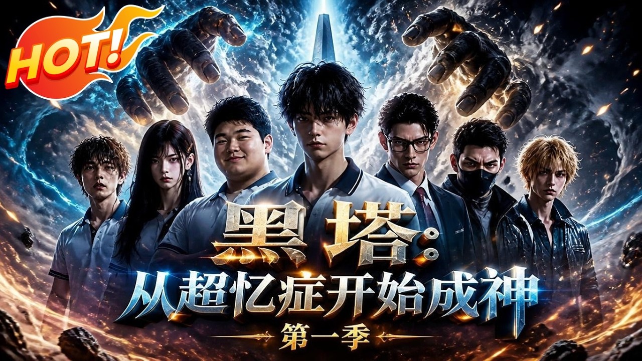 ⚡【新番速递】《黑塔：从超忆症开始成神第一季》全世界都忘了你，只有我记得！超忆学神开局觉醒隐藏神职，手撕遍地伪人，一路杀穿蚕食世界的神秘黑塔！ #爱看动漫 #最新漫剧 #玄幻 #逆袭 #漫剧合集