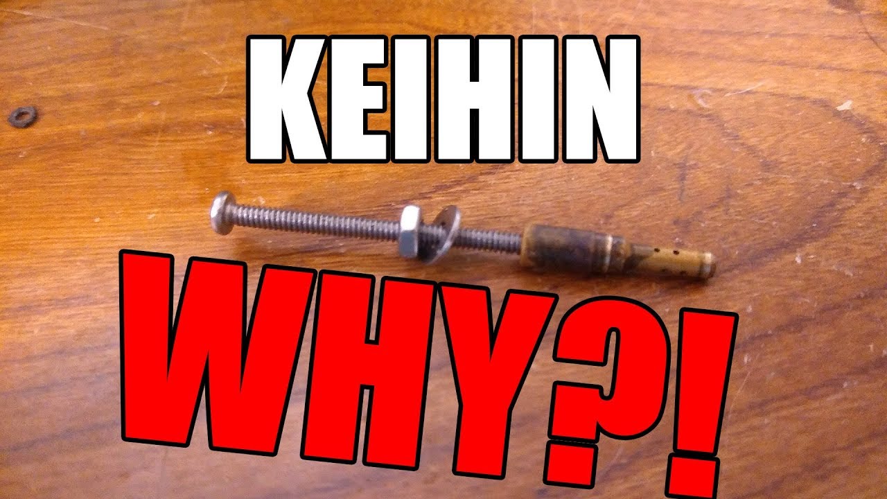 Slow Jet removal in a CX500 Keihin Carb