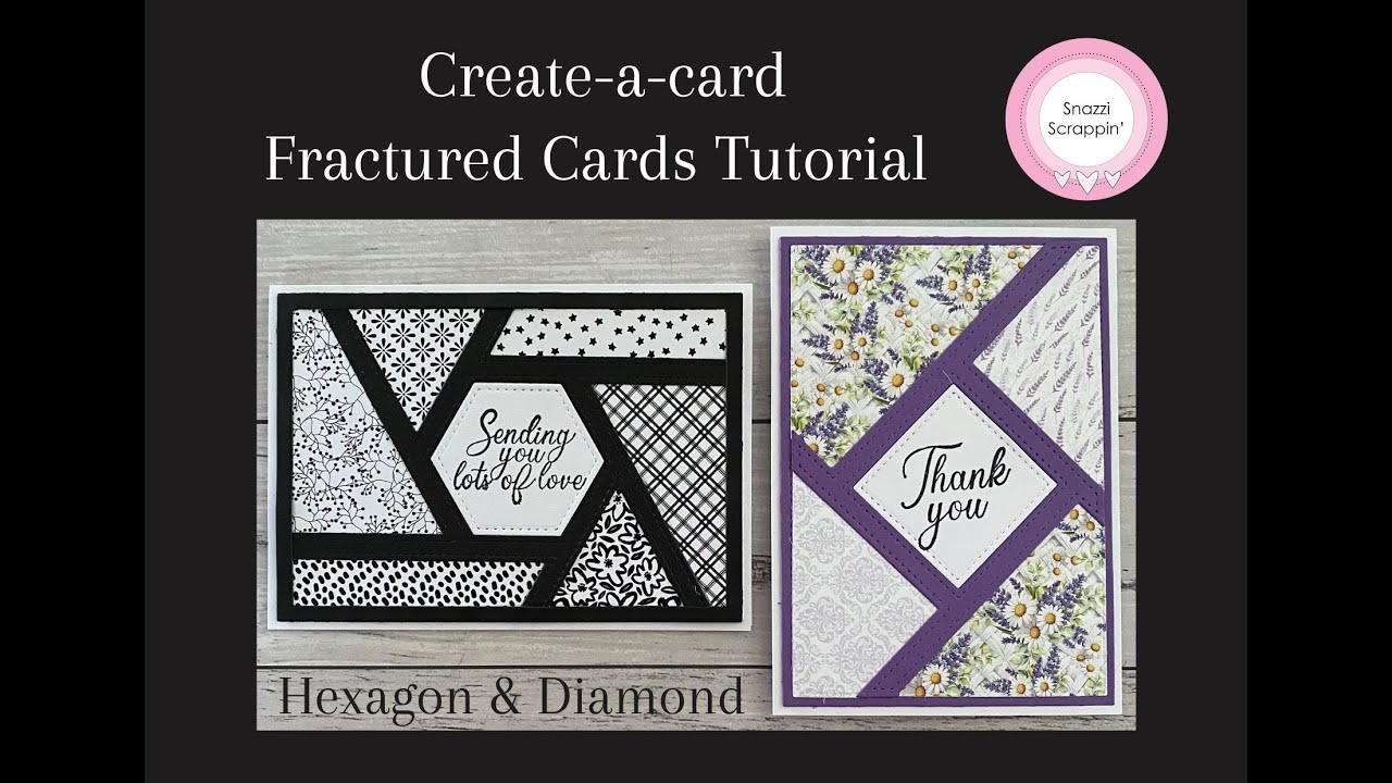 Create-a-card Fractured cards tutorial