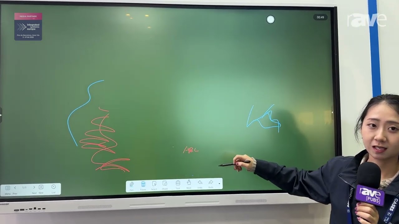 ISE 2026: Sawink Demos RK3588 ANDROID 15-AI Google EDLA Interactive Display