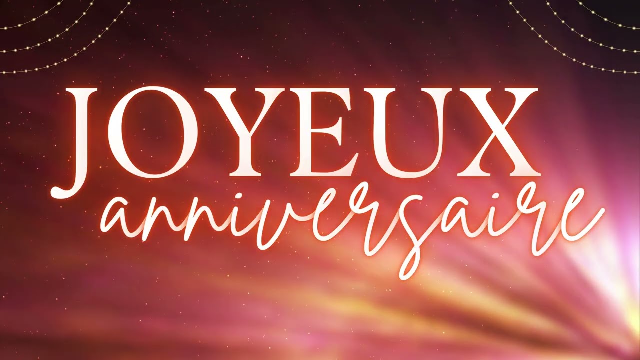 Joyeux anniversaire | Sparkle Screensaver Écran de veille scintillant