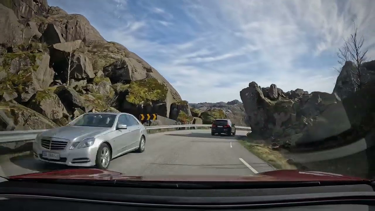 Driving to Helleren & Flekkefjord via Sokndal. 19.04.25 - Tesla Model 3 Performance 2024