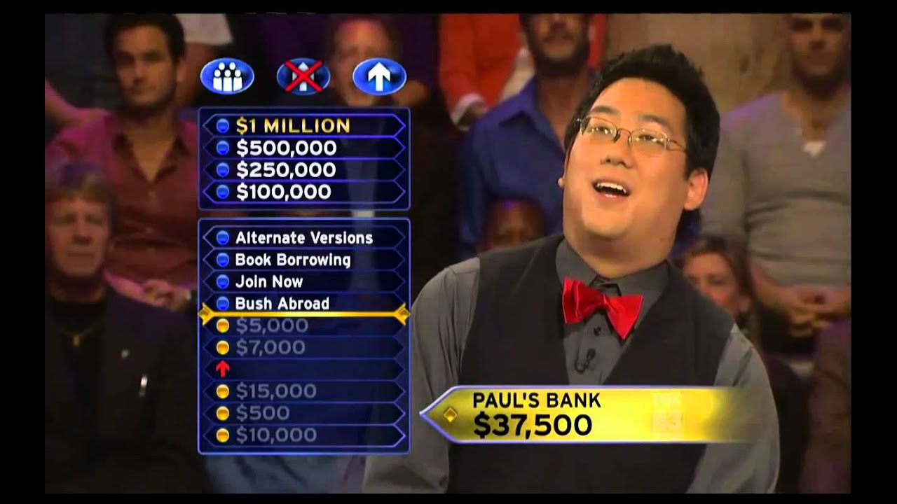Paul Reese on Who Wants To be a Millionaire-February 2013