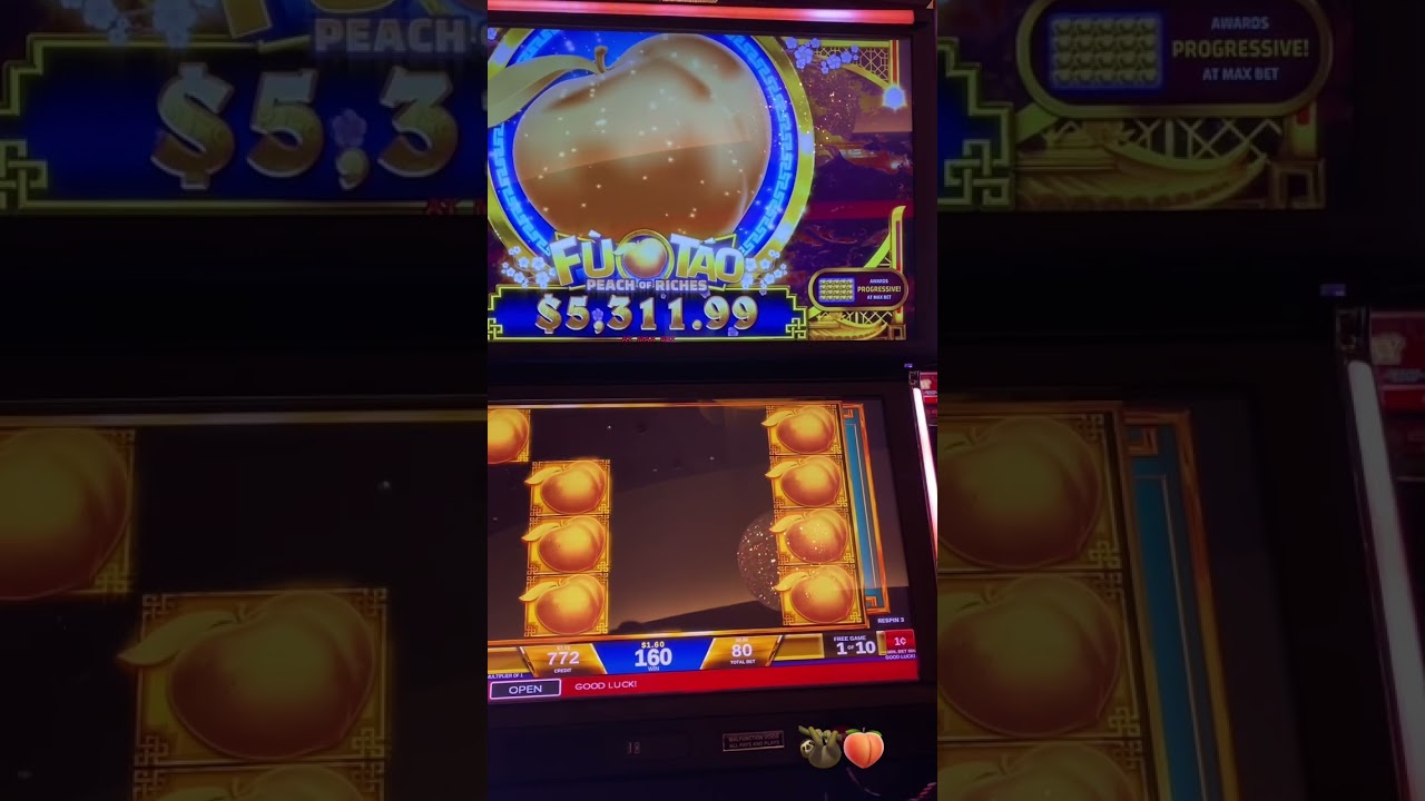 Golden peach 🍑 bonus jackpot slot machine. Part 1