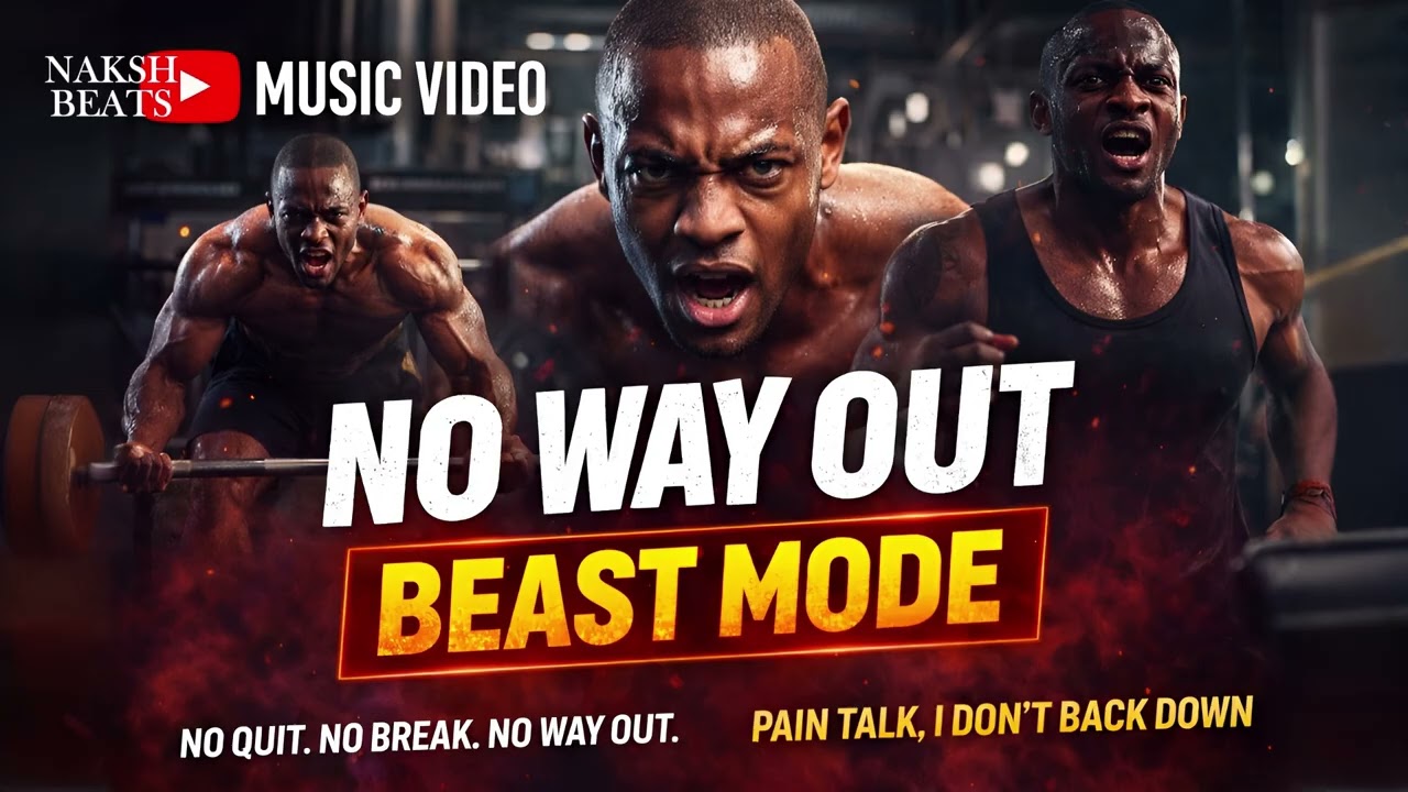 NO WAY OUT 🔥 Beast Mode 💪 Workout Music (Pain = Power)  NAKSH BEATS