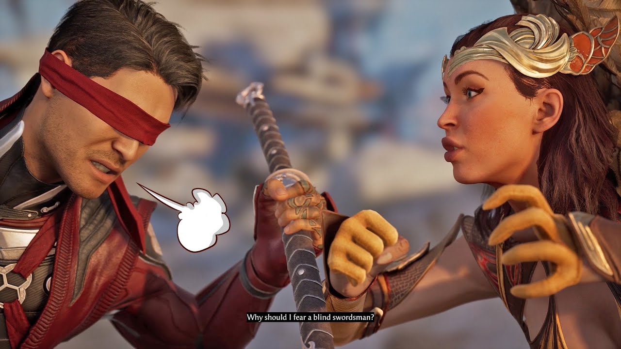 Characters Mock Kenshi's Blindness