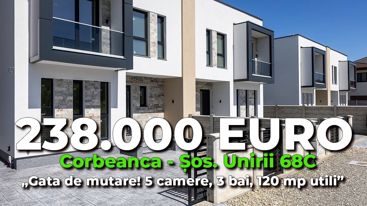 Vanzare Casă Corbeanca, 120 mp utili - la cheie, 5 Camere, 3 Băi, Șos. Unirii 68C, Comision 0%