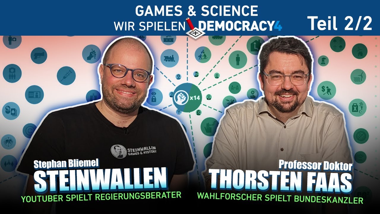 Games & Science: Democracy mit Steinwallen und Prof. Dr. Thorsten Faas 2/2