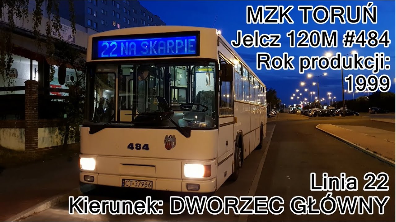 MZK Toruń - Linia 22, Jelcz 120M #484